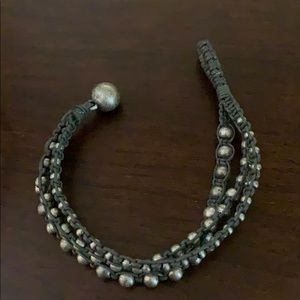 J crew beaded rope bracelet.